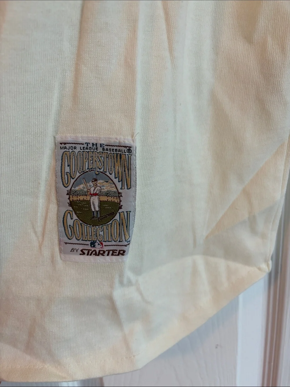 STARTER White and Royal Blue "Brooklyn" Baseball Jersey - Picture 6 of 14